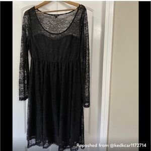 Black Lace Dress (Torrid Size 1)
